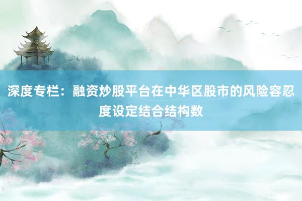 深度专栏：融资炒股平台在中华区股市的风险容忍度设定结合结构数
