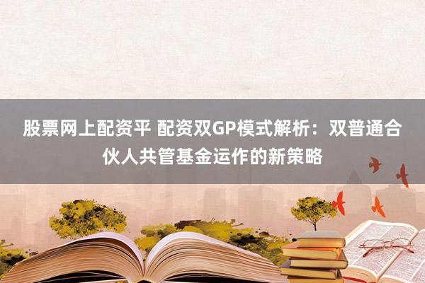 股票网上配资平 配资双GP模式解析：双普通合伙人共管基金运作的新策略